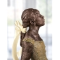 Seitenansicht der Bronzeskulptur "Vierzehnjährige Tänzerin"