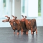 Bronzeskulptur "Kühe" von Hermann Schwahn