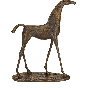 Bronzeskulptur "Pferd" von Serge Perrot