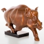 Bronzeskulptur "Porco" von Jagna Weber