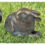 Edition Strassacker Bronzeskulptur "Kaninchen im 4er-Set"