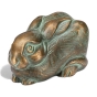 Edition Strassacker Bronzeskulptur "Kaninchen im 4er-Set"