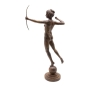 Bronzeskulptur "Bogenschützin Diana" als Aktfigur