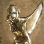 Bronzeskulptur Nahaufnahme vom Gesicht der Emily 