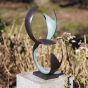 Bronzeskulptur "Ringverbindung"