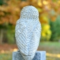 Eule aus Bronze in weiss