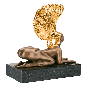 Bronzeskulptur Sphinx von Ernst Fuchs