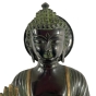 Sitzender Buddha Amoghasiddhi aus Messing - 40cm