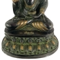 Sitzender Buddha Amoghasiddhi aus Messing - 40cm