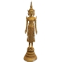 Bronzeskulptur "Thailändischer Buddha", blattvergoldet