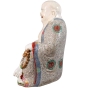 Porzellanskulptur "Happy Buddha, chinesischer Stil"