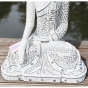 Sitzender Buddha aus Holz - Einzelstück