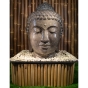 Buddha - Kopf als Wasserspeier - Komplettset, 75cm