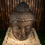 Buddha - Kopf als Wasserspeier - Komplettset, 75cm