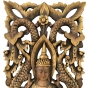 Wanddekoration aus Holz "Buddha-Relief"