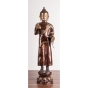 Stehender Buddha aus Messing - Einzelstück - 83,5cm