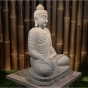 Sitzender Buddha "Erdberührung", indischer Stil, 60cm