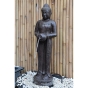 Stehender Buddha mit Gefäß als Wasserspiel, 120cm