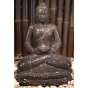 Sitzender Buddha mit Gefäß als Wasserspiel - Komplettset, 50cm
