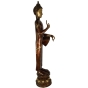 Stehender Buddha aus Messing - Einzelstück - 83,5cm