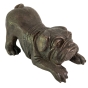 Bronzeskulptur "Hund - Englische Bulldogge"