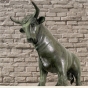 Bronzefigur "Bulle und Bär - Börse" - Grüne Edition