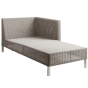 Cane-line Connect Chaiselongue, links