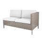Cane-line Connect Dining Lounge 2-Sitzer Modulsofa, links