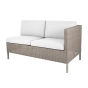 Cane-line Connect Dining Lounge 2-Sitzer Modulsofa, links