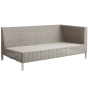Cane-line Connect Dining Lounge 2-Sitzer Modulsofa, links