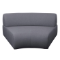 Cane-line Mellow Sofa Mittelmodul in grau