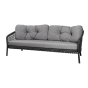 Cane-line Ocean Large 3-Sitzer Sofa in dunkelgrau inkl. Kissen - Ausstellungsstück