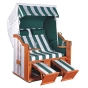 Sonnenpartner Gartenstrandkorb "Classic" 2-Sitzer, Stoff-Nr.50, Halbliegemodell