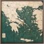 Cutting Brothers 3D-Holzkarte "Griechenland"