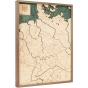 Cutting Brothers 3D-Holz-Wandkarte "Deutschland" - Größe L