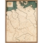 Cutting Brothers 3D-Holz-Wandkarte "Deutschland" - Größe L