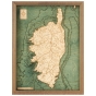 Cutting Brothers 3D-Holz-Wandkarte "Korsika" - Größe S