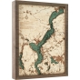 Cutting Brothers 3D-Holz-Wandkarte "Lago Maggiore" - Größe S