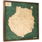 Cutting Brothers 3D-Holz-Wandkarte "Gran Canaria" - Größe L