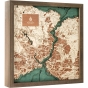 Cutting Brothers 3D-Holz-Wandkarte "Istanbul" - Größe S
