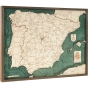 Cutting Brothers 3D-Holz-Wandkarte "Spanien"