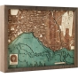 Cutting Brothers 3D-Holz-Wandkarte "Antalya" - Größe S