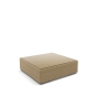 DEDON Lounge Hocker Kaffeetisch XL in bleach inkl. Glasplatte