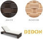DEDON Lounge Sonnenliege inkl. Rollen