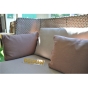 DEDON MBARQ 3er-Sofa - hohe Rückenlehne in chestnut inkl. Kissen - Ausstellungsstück