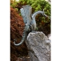 Bronzeskulptur "Drache Saphira" als Wasserspeier auf Granitstein