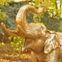 Gartenfigur aus Bronze elefant