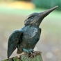 Eisvogelfigur aus Bronze