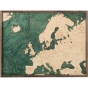 Cutting Brothers 3D-Holzkarte "Europa"
