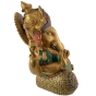Sitzender Ganesha aus Messing - 30cm